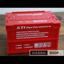 Sti Performance Mini Folding Container - Vibrant Cherry Red Jdm Wrx Brz Genome