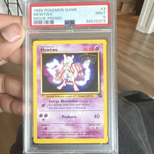 Pokémon TCG Mewtwo 03/53 Wotc Promo Regular PSA 9 Movie Promo 1999