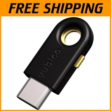 FIDO Certified USB-C Security Key - Protect Online Accounts