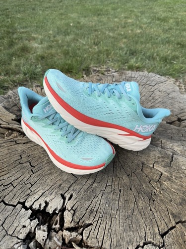 Hoka One One Clifton 8 Mosaic Blue Women’s Size 10B Great Condition, No box!!