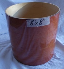 Fusto in Acero Maple 8"x8" laccato lucido Mogano x tom tamburo percussione 🥁🪘