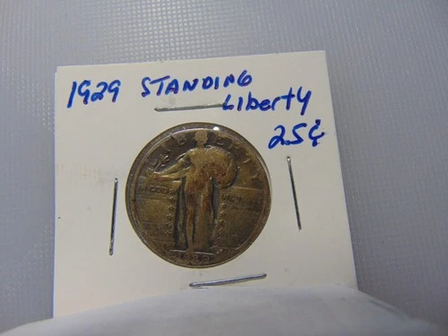 #2)  1929  Standing Liberty Quarter 25c  Silver