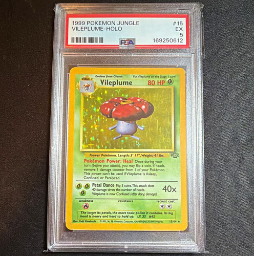 Vileplume (Unlimited) graded PSA 5 for sale on eBay