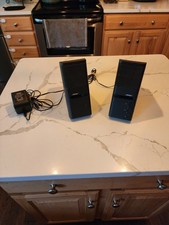 Bose MediaMate Computer Speaker Pair W/ AC Adapter Tested Works Sounds Great