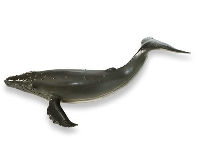 Vintage 1990 s ELC AAA humpback whale marine Animal swimming barnacles sea worn