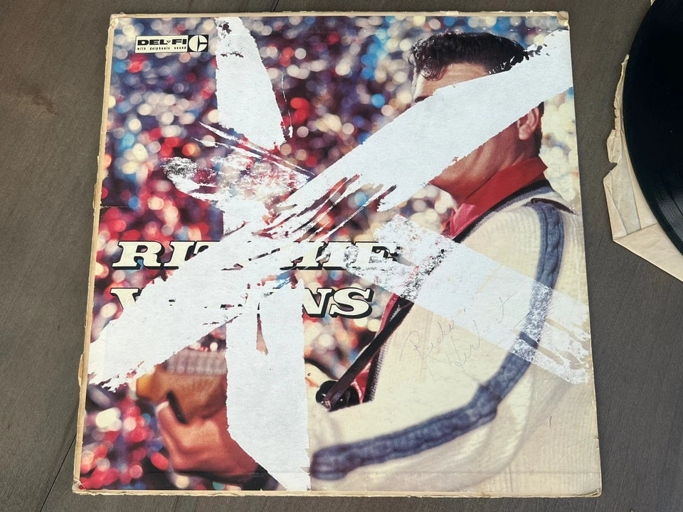 Ritchie Valens Del-Fi Mono Vinyl LP (DFLP 1201) Cover Split, Scratched, Tested G - Image 2 of 4