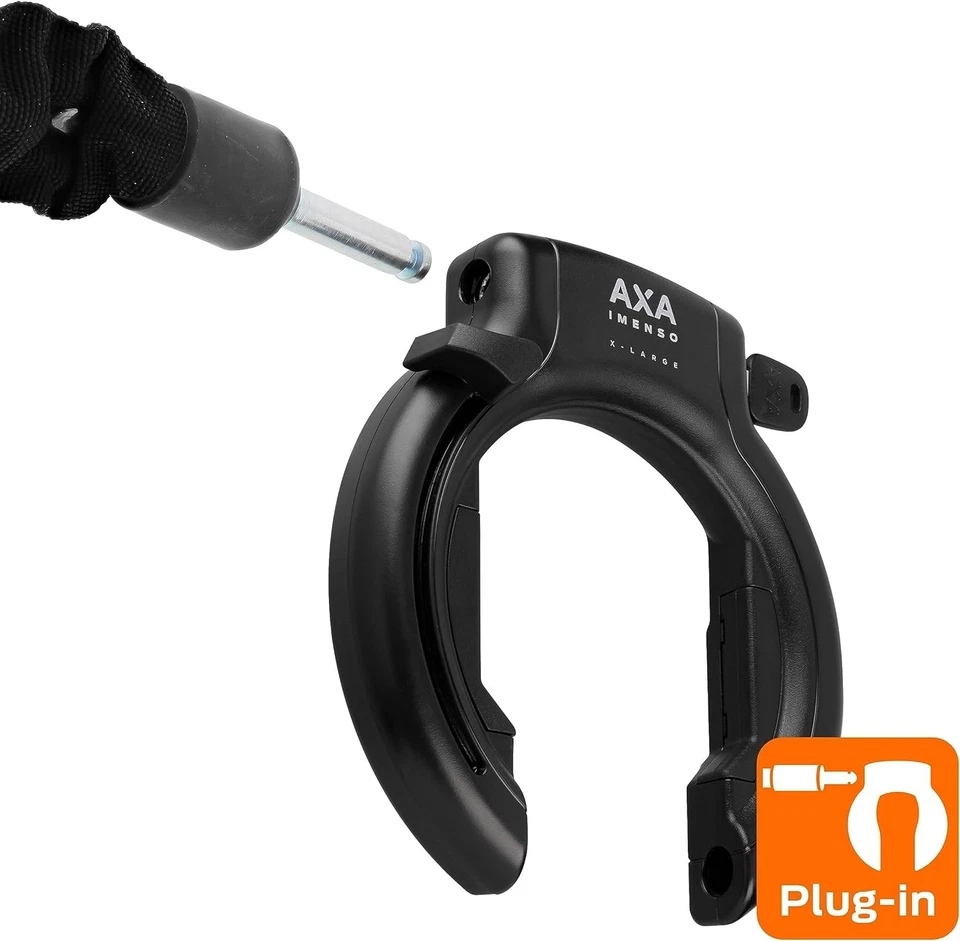 Schlage AXA Imenso XL Retractable Ring Lock – Heavy-Duty Frame Lock for Bicycles - Image 3 of 4