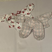 Vintage Homemade Infant Baby Soft Flannel Baby Clothes