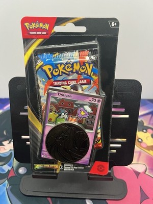 Mega Evolution Booster Pack ,1 Drifloon Promo Card And 1 Pokémon Coin