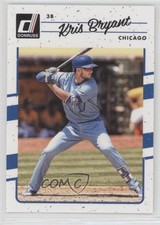 2017 Panini Donruss Variation Kris Bryant (Throwback Pinstripe Uniform) #68 0w8