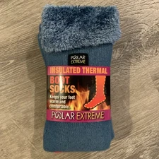 1 Pair Polar Extreme Insulated Thermal Boot Knee High Socks Women Made USA 9-11