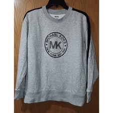 Michael Kors Grey Logo Crewneck Sweatshirt Medium