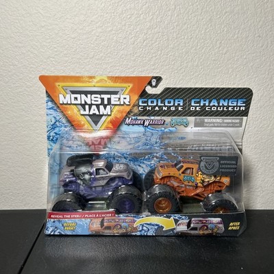Monster Jam 1:64 Color Change  Mohawk Warrior vs Jester 