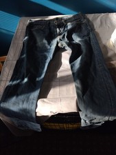 Mens LEVI 508 Jeans W32 L32 Blue Straight Leg Zip Fly Regular Fit Denim Trousers