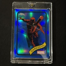2025 Topps Chrome Marvel Comics Daredevil #97 Blue Refractor /299