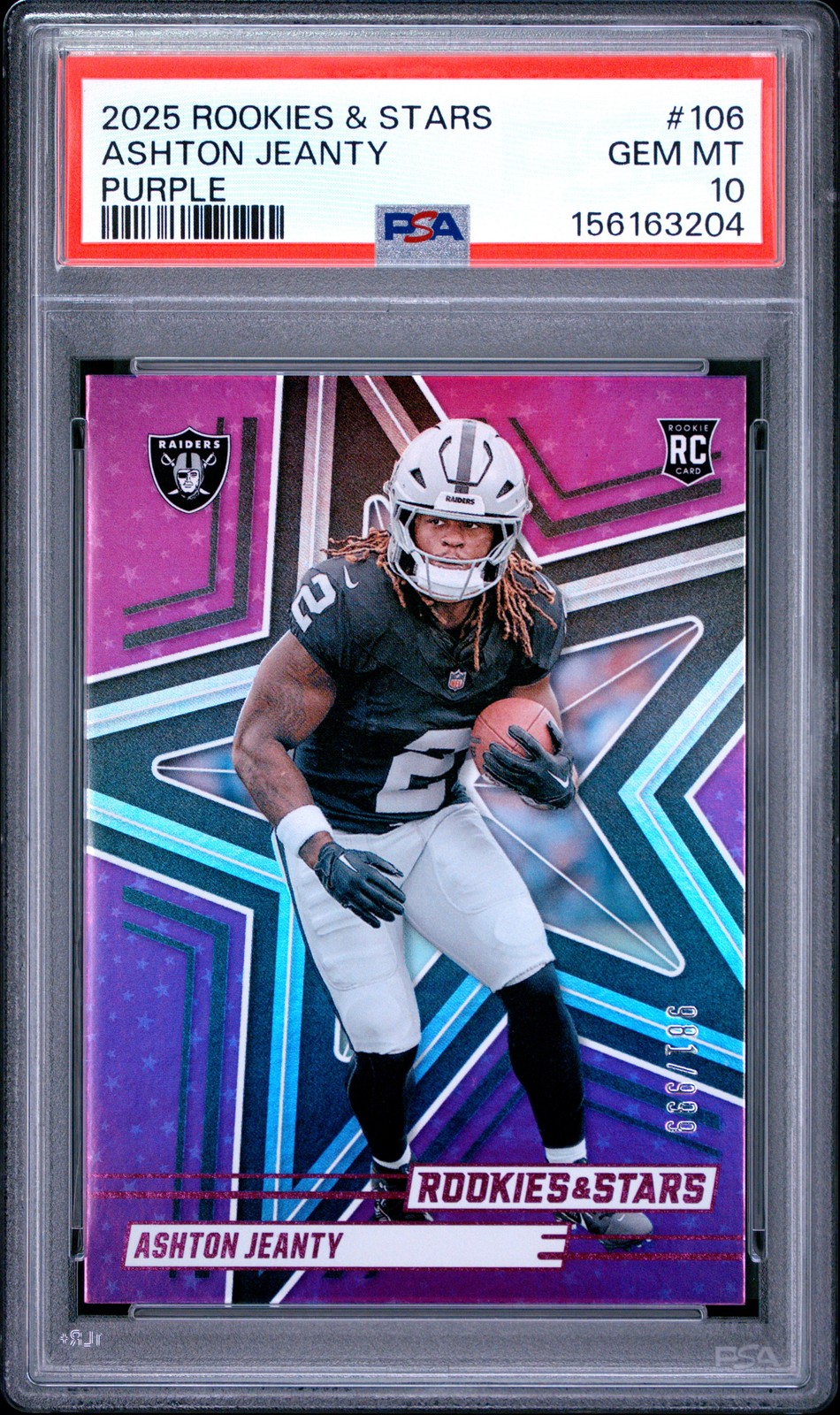 Ashton Jeanty Panini Rookies & Stars #106 Purple