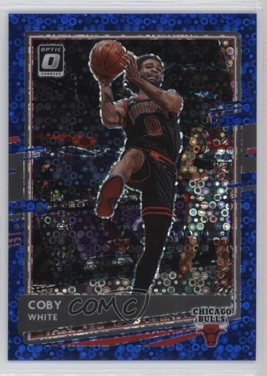2020-21 Panini Donruss Optic Fast Break Blue Prizm 17/50 Coby White #126 3hd