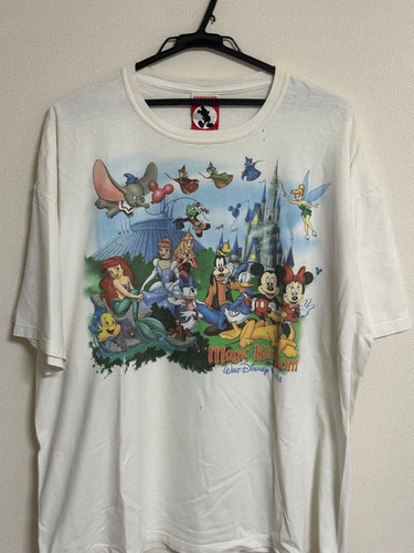 rare  Vintage 90s Disney Walt Disney World Magic Kingdom T Shirt Mickey Mouse  L