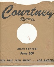 78 RPM Company logo sleeves-POST-WAR-COURTNEY- RARE