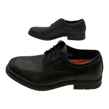 Rockport Essential Details WP Apron Toe Oxford Black Leather US Men's 9.5W