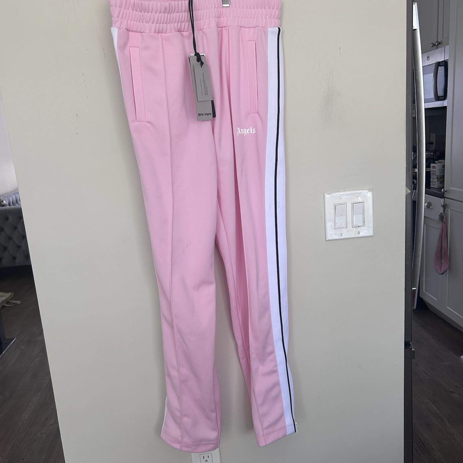 NWT PALM ANGELS Almond Blossom LIGHTPINK TRACK PANTS AND JACKET. Size XL image 9