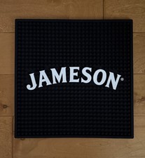JAMESON IRISH WHISKEY RUBBER BAR WAIT STATION SERVICE SPILL MAT LARGE SQUARE
