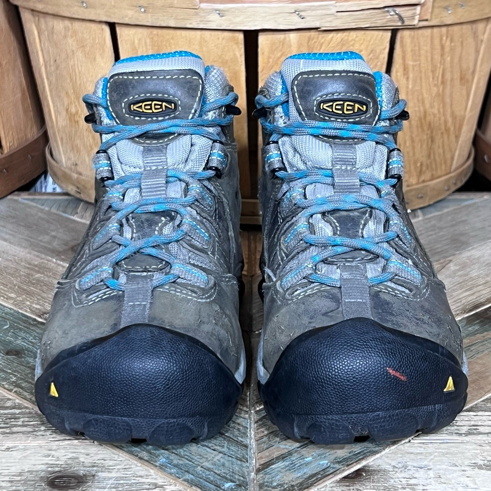 Stivali da lavoro Keen Utility Detroit Mid impermeabili sicurezza punta acciaio donna taglia 6