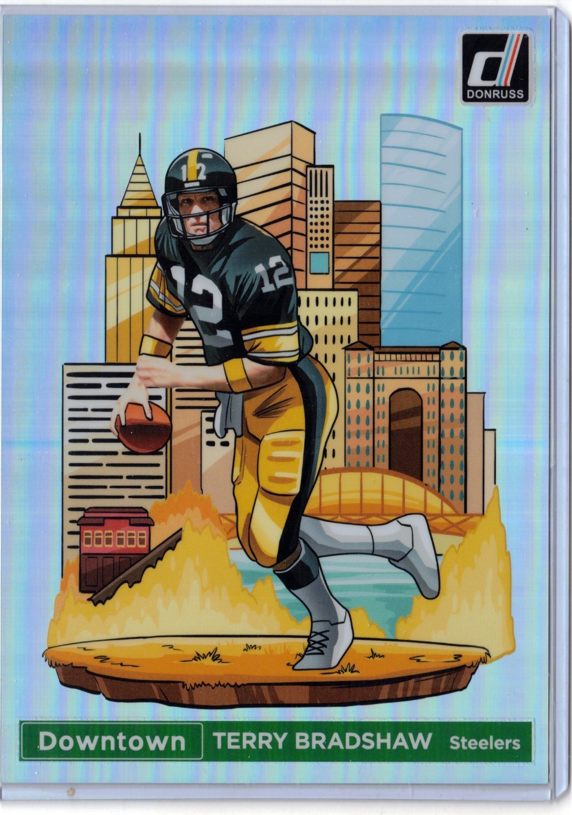 2024 PANINI DONRUSS TERRY BRADSHAW STEELERS DOWNTOWN JUMBO