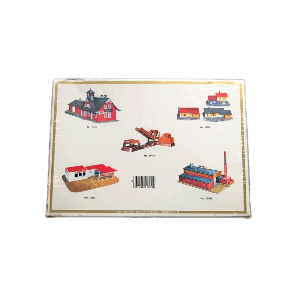 Model Power N-Scale Three Suburban Houses Easy to Build Kit No. 1502 SEALED Rare - Image 2 of 4