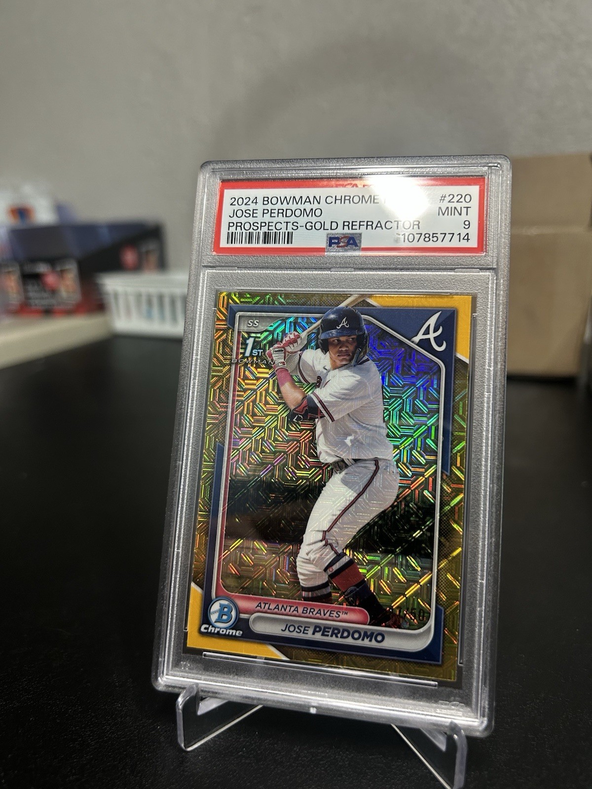 2024 Bowman Chrome - Prospects Jose Perdomo #BCP-220 Gold Refractor 47/50 (RC)