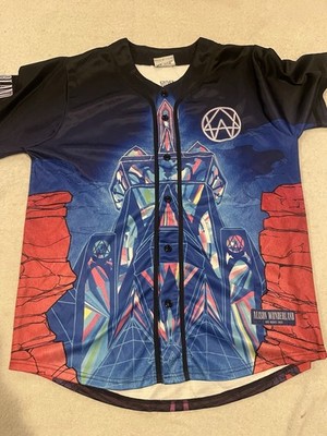 Alison Wonderland Fmuoasl Baseball Jersey Men s Sz L Red Rocks 2022 Rare
