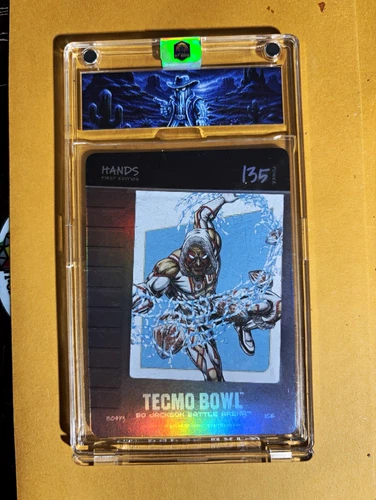 Bo Jackson Battle Arena HANDS 1st Edition BLOW ON THIS Tecmo Bowl #135 Foil