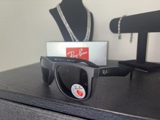 Ray-Ban RB4165 Polarized Black Rectangular Sunglasses for Men Plastic Frame