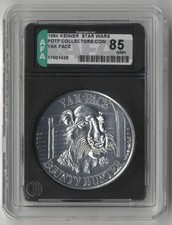 Kenner Star Wars Power of the Force Yak Face Coin AFA 85 Near Mint  Rare Vintage