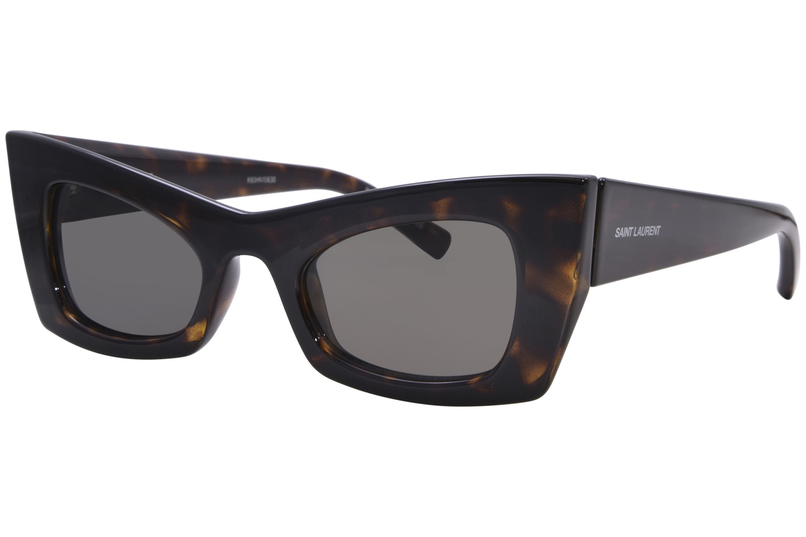 Солнцезащитные очки Saint Laurent SL-702 002 женские HavanaСерый Кошачий глаз 49 мм 47890₽