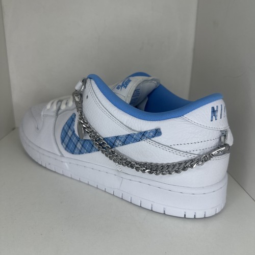 Nike SB Dunk Low Pro Nicole Haus bianche blu universitario FZ8802-100 da uomo taglia 15 - Foto 5 di 9