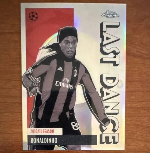 Topps Chrome UCL 2010/11 Ronaldinho AC Milan #LD-9 Last Dance Insert Card
