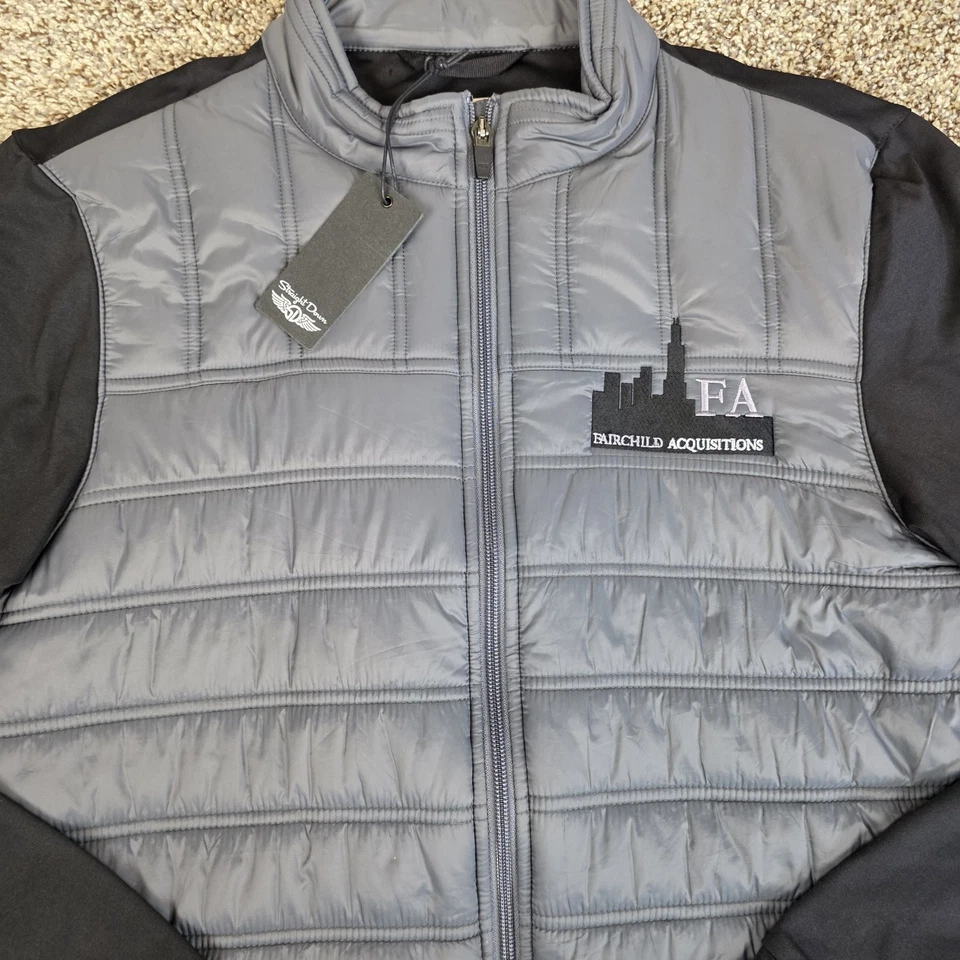 NWT Straight Down Patton Jacket Mens M HYBRID THERMAL GOLF Puffer *Logo* - Image 3 of 4