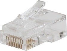 VDV826-763 Pass-Thru Modular Data Plug RJ45 CAT6 Gold Plated Pass Through