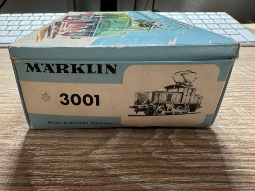 Märklin Leerkarton 3001 Para Locomotora H0 01.1959 Caja Plegable 1 Compartimento - Afbeelding 2 van 9