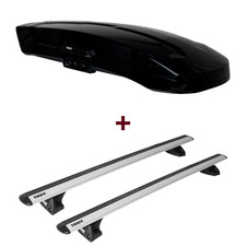 Dachbox Thule Vector M + Dachträger für Porsche Taycan Cross Turismo Typ Y1B top