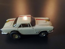 AURORA VINTAGE MASERATI WHITE TJET HO SLOT, ORIGINAL AURORA CHASSIS,