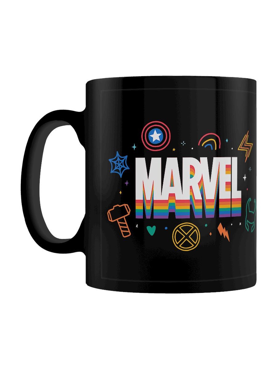 Marvel Pride Logo Rainbow Mug