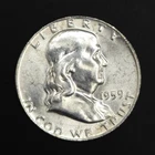 1959-D Franklin Half Dollar BU – Choice Brilliant Uncirculated Proof Like Coin