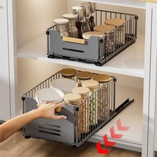 Cestello Armadio Scorrevole Estraibile Resistente per Organizzatore Cucina