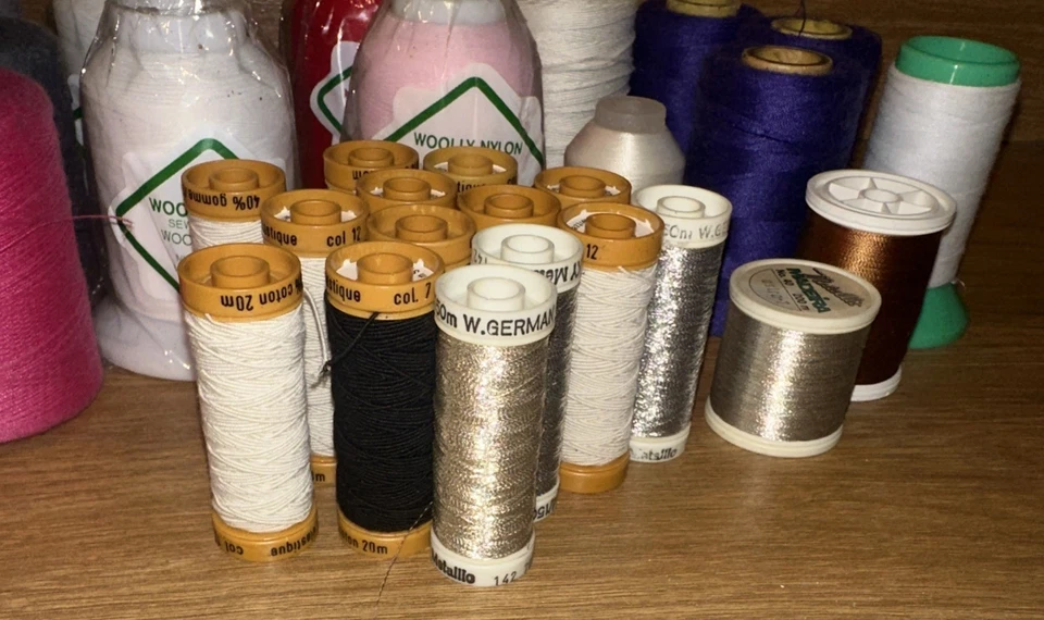 Nylon Polyester Thread Sewing Threads Spools Multipurpose Assorted Colors 32 Pc - Image 2 of 4