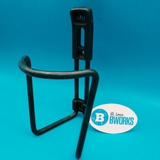 Vintage ELITE Cycling Water Bottle Cage Black Alloy EUC!! g8