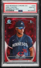 2023 Bowman Chrome Sapphire Edition Prospects Red 4/5 Ariel Castro PSA 10 0y2q