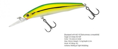 Bassday Sugar 2/3 Deep SG 92F Floating Lure 12 grams M-04 (9024