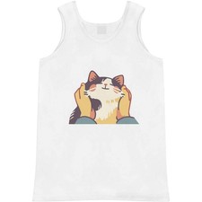 'Happy Calico Cat Being Held' Adult Vest / Tank Top AV061995 